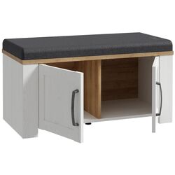 Tumba pentru incaltaminte Fortuna Brigitta 86.5x45.7x42 (White Oak/Riviera Oak/Grey) Thumb