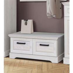 Тумба для обуви Fortuna Chasia 95.2x44.4x44.5 (White Oak/Black)