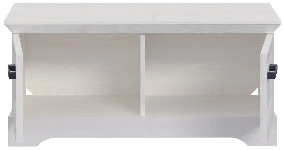 Тумба для обуви Fortuna Chasia 95.2x44.4x44.5 (White Oak/Black) - 7