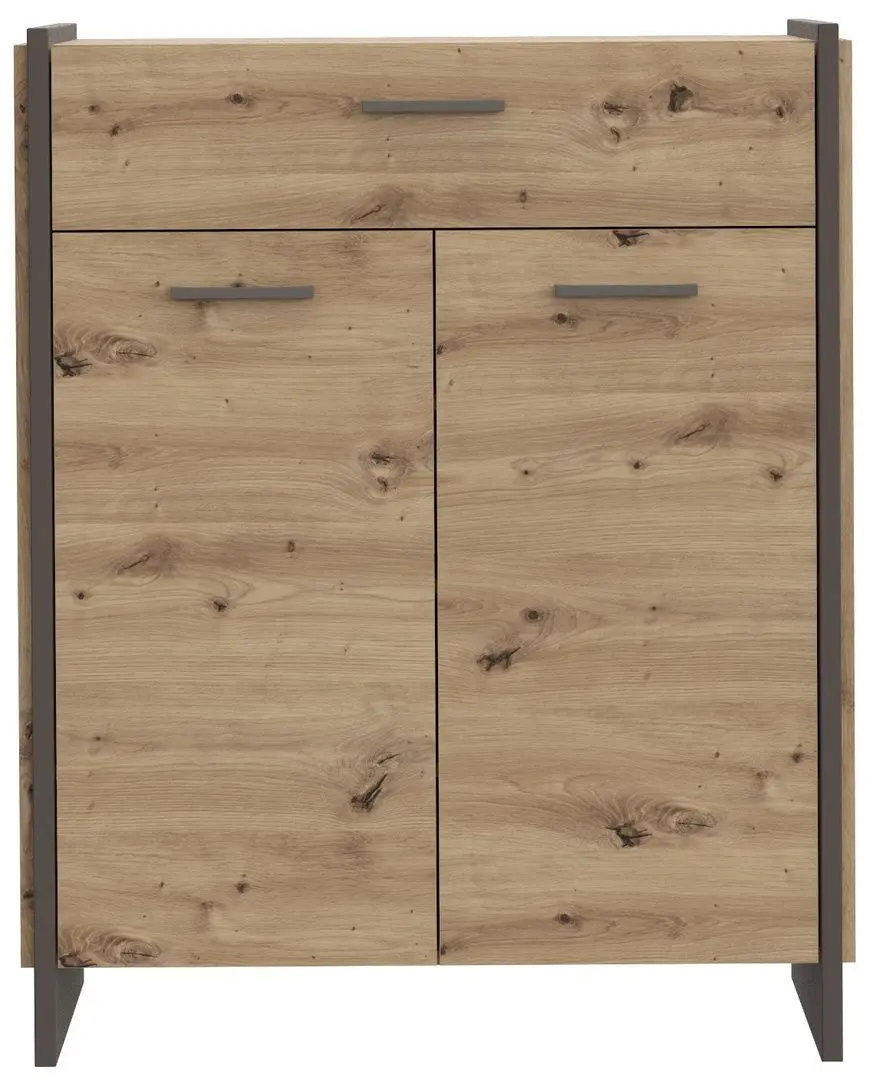 Тумба для обуви Fortuna Osstin 87.1x108.5x41.2 (Artisan Oak/Grey) - 3