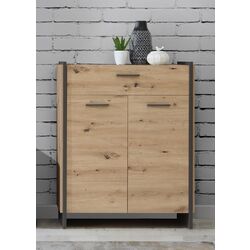 Тумба для обуви Fortuna Osstin 87.1x108.5x41.2 (Artisan Oak/Grey)