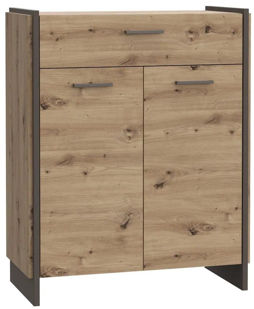 Тумба для обуви Fortuna Osstin 87.1x108.5x41.2 (Artisan Oak/Grey) - 4