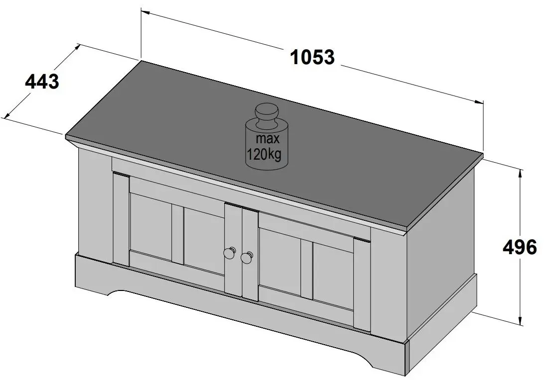 Тумба для обуви Fortuna Tanya 105.3x49.6x44.3 (White Oak/Nelson Oak) - 2