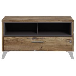 Tumba pentru incaltaminte Fortuna Monica 94.5x51.4x41.5 (Flagstaff Oak/Grey) Thumb