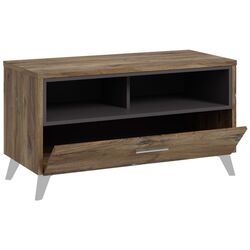 Tumba pentru incaltaminte Fortuna Monica 94.5x51.4x41.5 (Flagstaff Oak/Grey) Thumb
