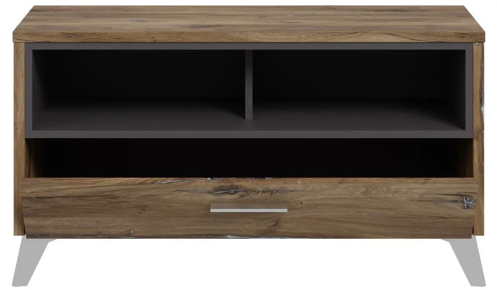 Tumba pentru incaltaminte Fortuna Monica 94.5x51.4x41.5 (Flagstaff Oak/Grey) - 6