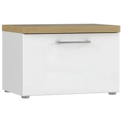 Тумба для обуви Fortuna Tudor 60.4x40.8x43.4 (White/Artisan Oak/White Gloss) Thumb