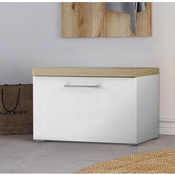 Тумба для обуви Fortuna Tudor 60.4x40.8x43.4 (White/Artisan Oak/White Gloss)