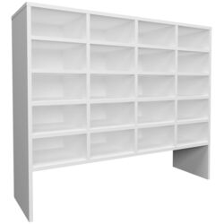 Etajera pentru incaltaminte Haaus Tisso 20 rafturi 104x100 cm (White) Thumb