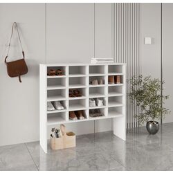 Etajera pentru incaltaminte Haaus Tisso 20 rafturi 104x100 cm (White)