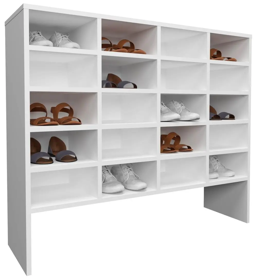 Etajera pentru incaltaminte Haaus Tisso 20 rafturi 104x100 cm (White)