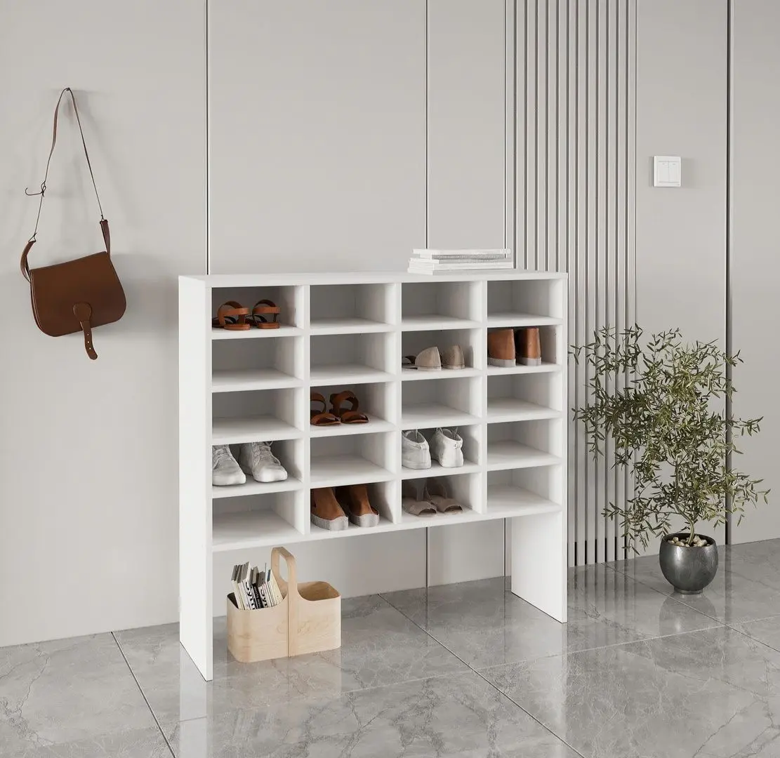 Etajera pentru incaltaminte Haaus Tisso 20 rafturi 104x100 cm (White)