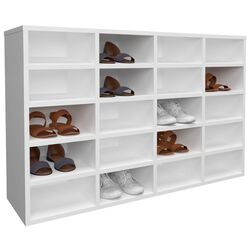 Etajera pentru incaltaminte Haaus Tisso 20 rafturi 104x68 cm (White) Thumb