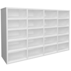 Etajera pentru incaltaminte Haaus Tisso 20 rafturi 104x68 cm (White) Thumb