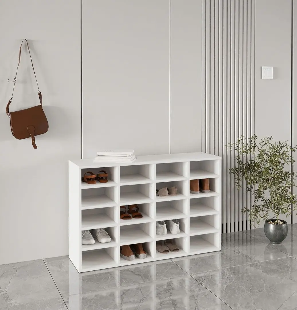 Etajera pentru incaltaminte Haaus Tisso 20 rafturi 104x68 cm (White)