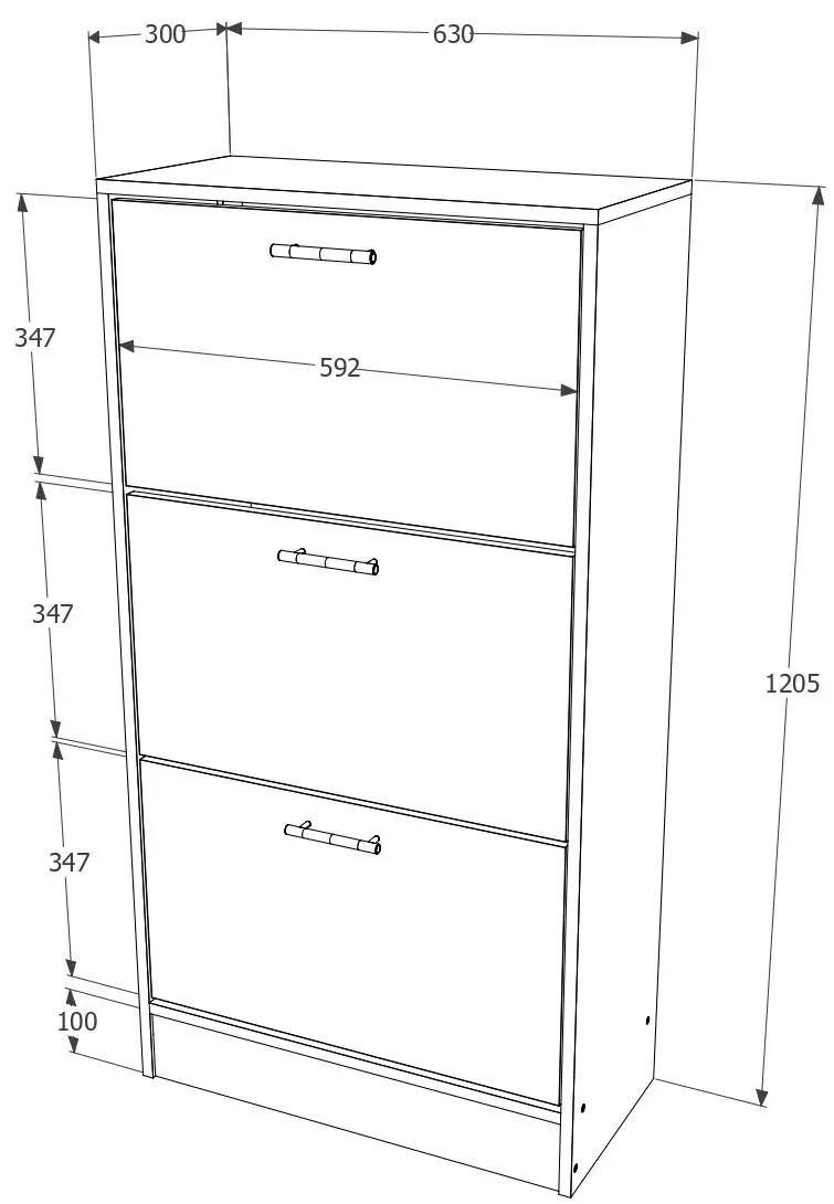 Pantofar Haaus Rin 3U (Sonoma Oak)