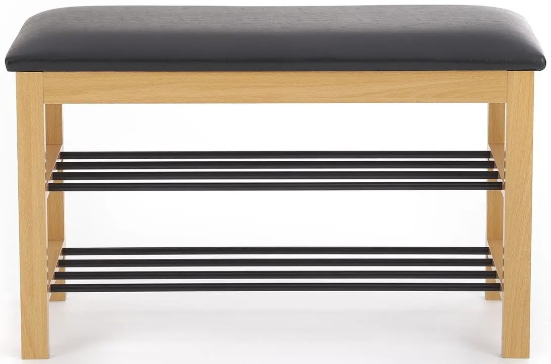 Bancheta-etajera pentru incaltaminte Halmar ST11 (Natural/Black)