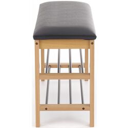 Bancheta-etajera pentru incaltaminte Halmar ST11 (Natural/Black) Thumb