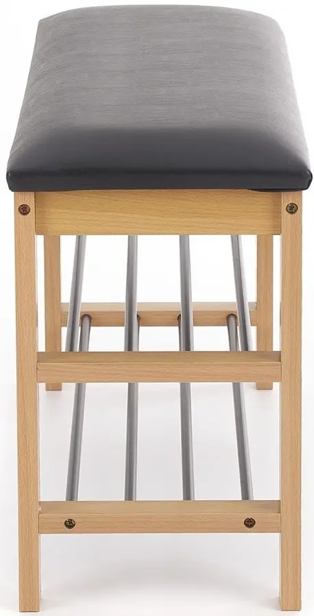 Bancheta-etajera pentru incaltaminte Halmar ST11 (Natural/Black)