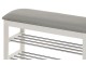 Bancheta-etajera pentru incaltaminte Halmar ST11 (White/Gray)