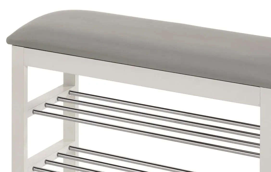 Банкетка-стеллаж для обуви Halmar ST11 (White/Gray)