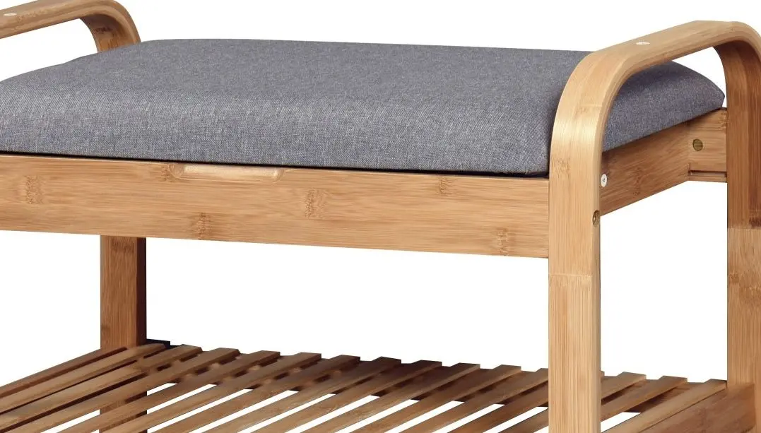 Bancheta-etajera pentru incaltaminte Halmar ST12 (Natural/Gray)