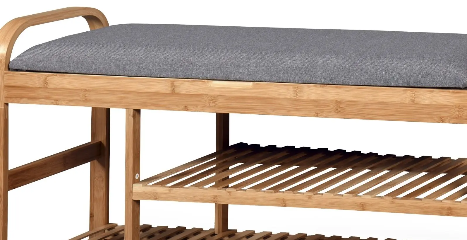 Bancheta-etajera pentru incaltaminte Halmar ST13 (Natural/Gray)