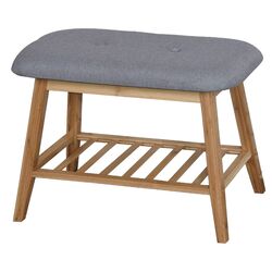 Bancheta-etajera pentru incaltaminte Halmar ST14 (Natural/Gray)