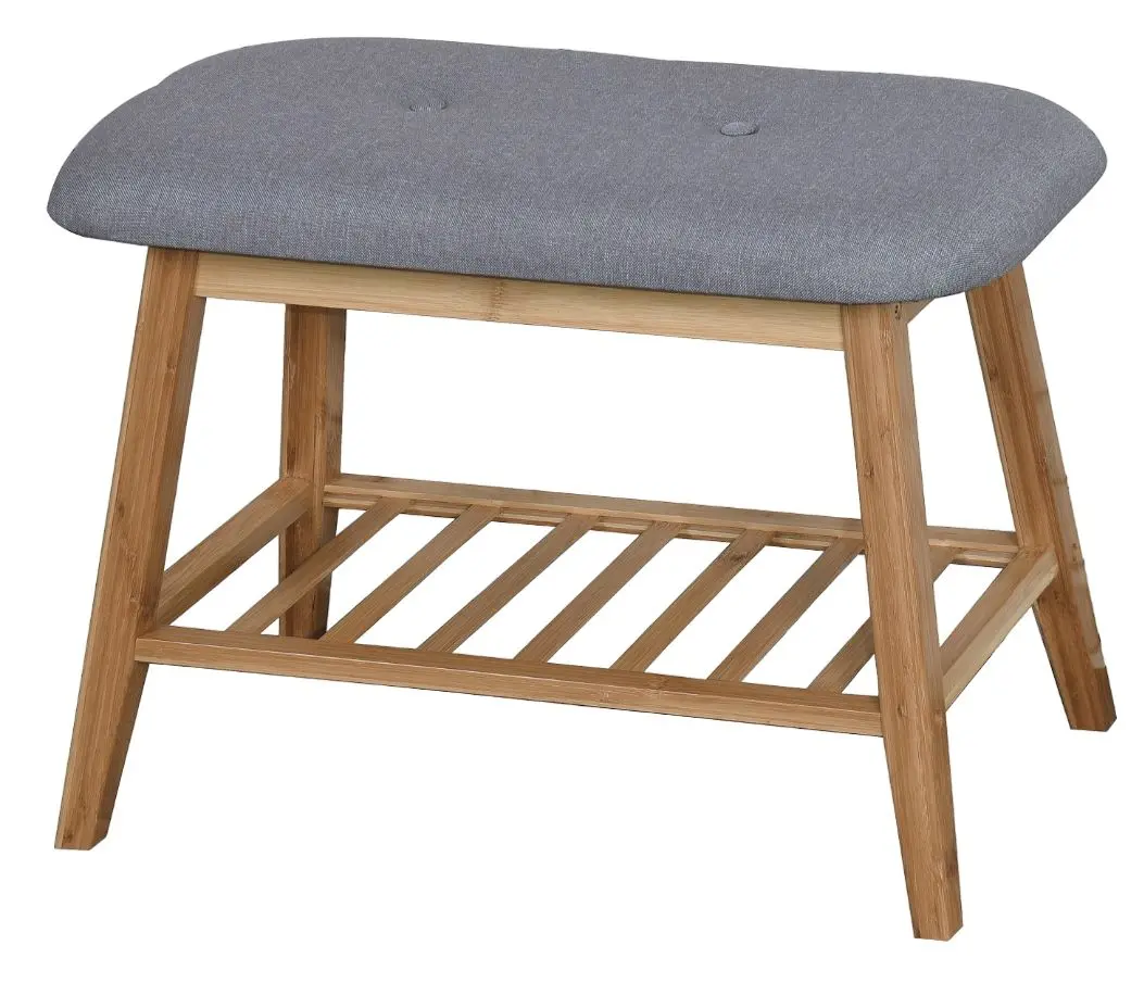 Bancheta-etajera pentru incaltaminte Halmar ST14 (Natural/Gray)