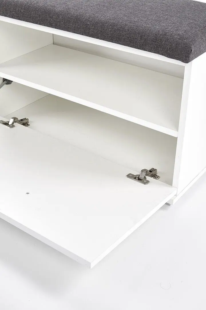 Tumba pentru incaltaminte Halmar Lima ST2 (White/Gray)