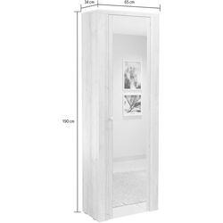 Dulap pentru incaltaminte Helvetia Larona 1D (Satin Walnut/Touchwood) Thumb