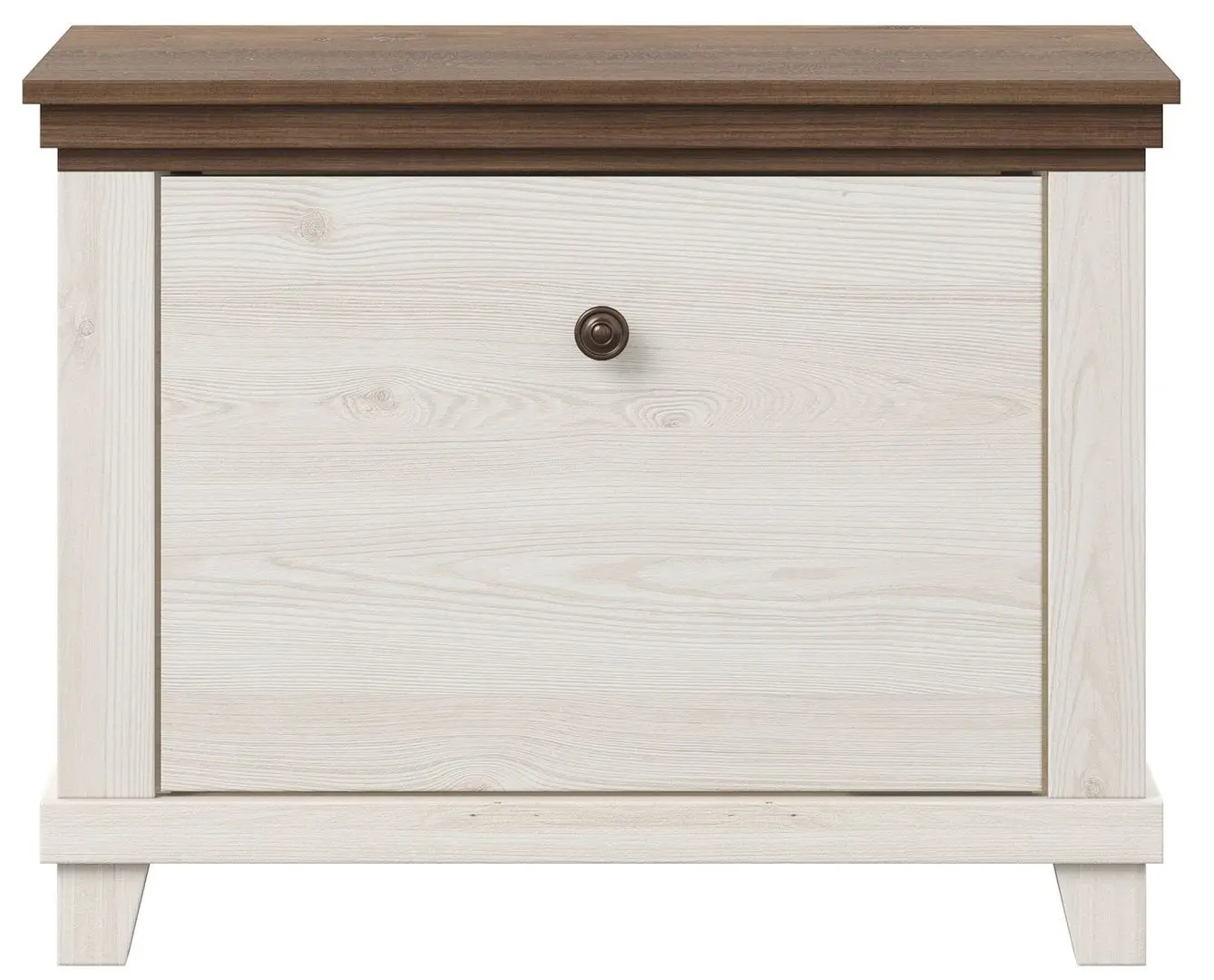 Tumba pentru incaltaminte Helvetia Evora 1D 71 cm (White Abisko Ash/Lefkas Oak) - 2