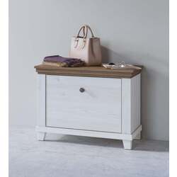 Tumba pentru incaltaminte Helvetia Evora 1D 71 cm (White Abisko Ash/Lefkas Oak) Thumb