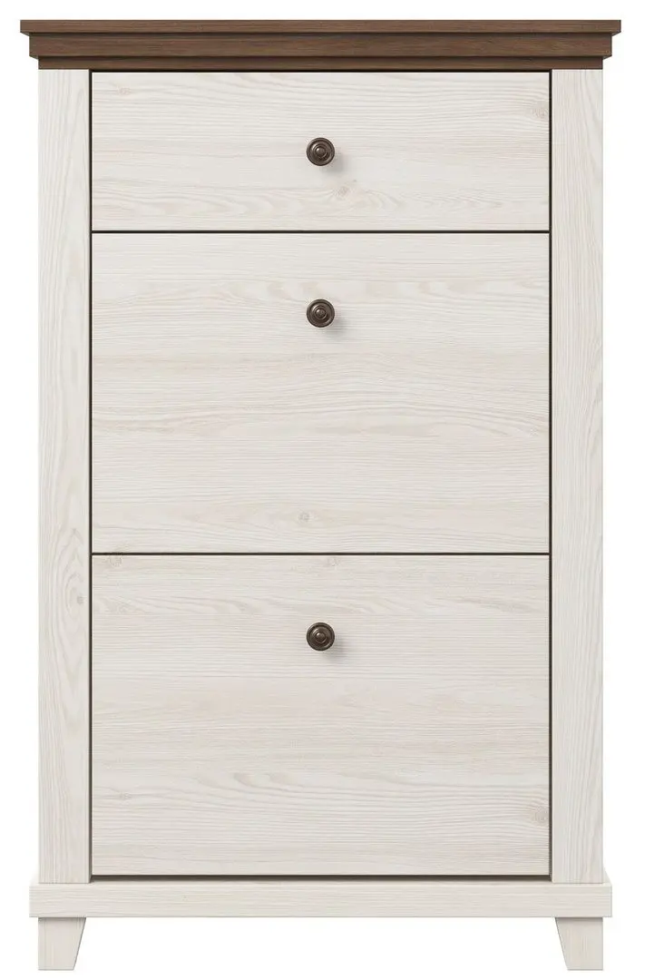 Tumba pentru incaltaminte Helvetia Evora 2D1SZ 71 cm (White Abisko Ash/Lefkas Oak/White)