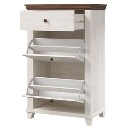 Tumba pentru incaltaminte Helvetia Evora 2D1SZ 71 cm (White Abisko Ash/Lefkas Oak/White) Thumb
