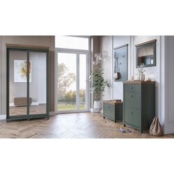 Tumba pentru incaltaminte Helvetia Evora 2D2SZ 71 cm (Green/Lefkas Oak) Thumb