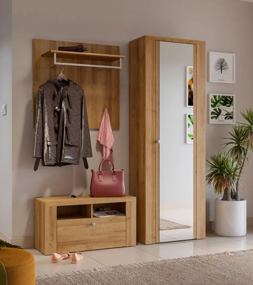 Tumba pentru incaltaminte Helvetia Larona 1K (Riviera Oak) - 5