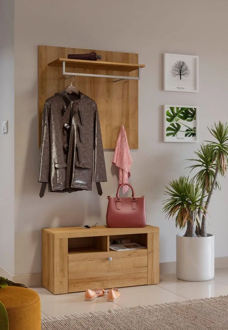 Tumba pentru incaltaminte Helvetia Larona 1K (Riviera Oak) - 8