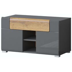 Tumba pentru incaltaminte Helvetia Toledo 2D1SZ (Anthracite Gloss/Grandson Oak) Thumb