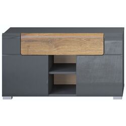 Tumba pentru incaltaminte Helvetia Toledo 2D1SZ (Anthracite Gloss/Grandson Oak) Thumb