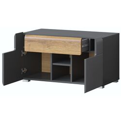 Tumba pentru incaltaminte Helvetia Toledo 2D1SZ (Anthracite Gloss/Grandson Oak) Thumb