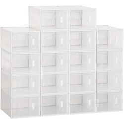 Etajera-organizer pentru incaltaminte Homcom 850-173V01 25x35x19 cm (White) Thumb
