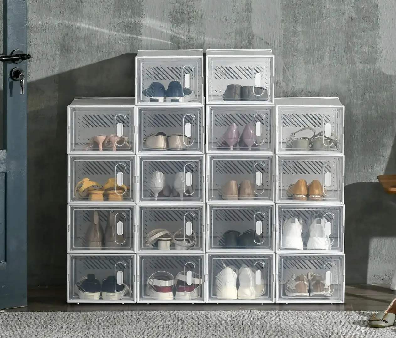 Etajera-organizer pentru incaltaminte Homcom 850-173V01 25x35x19 cm (White)