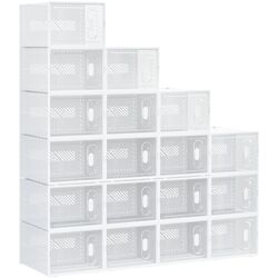 Etajera-organizer pentru incaltaminte Homcom 850-174V01 28x36x21 cm (White) Thumb
