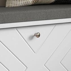 Тумба-банкетка для обуви Homcom 837-460V80WT (Grey/White) Thumb