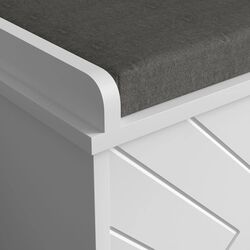 Тумба-банкетка для обуви Homcom 837-460V80WT (Grey/White) Thumb