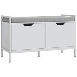 Тумба-банкетка для обуви Homcom 837-500V80WT 84x35x50 cm (White) Thumb