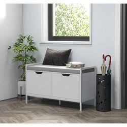 Тумба-банкетка для обуви Homcom 837-500V80WT 84x35x50 cm (White)