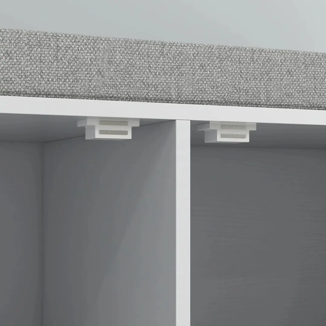 Тумба-банкетка для обуви Homcom 837-500V80WT 84x35x50 cm (White)