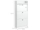 Тумба для обуви Homcom 833-415WT 60x24x132 cm (White)